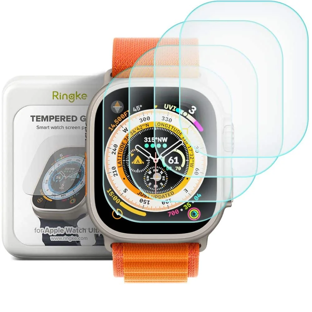 Φωτογραφία προϊόντος: RINGKE ID FC GLASS 4-PACK για το APPLE WATCH ULTRA (49 MM) CLEAR