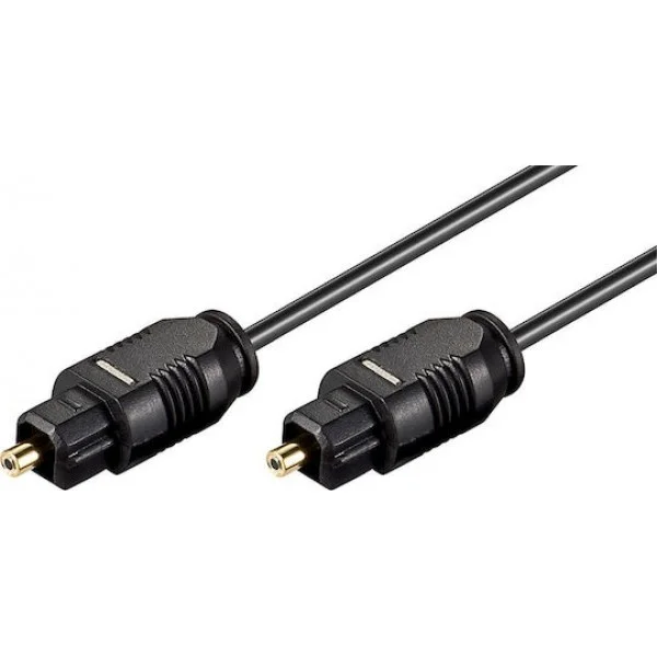Φωτογραφία προϊόντος: GOOBAY καλώδιο ήχου Toslink 50216, gold plated, 2.2mm, 1m, μαύρο