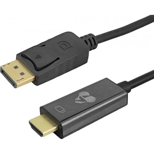 Φωτογραφία προϊόντος: POWERTECH καλώδιο DisplayPort σε HDMI CAB-H185, 4K/30Hz, 21.6 Gbps, 3m, μαύρο