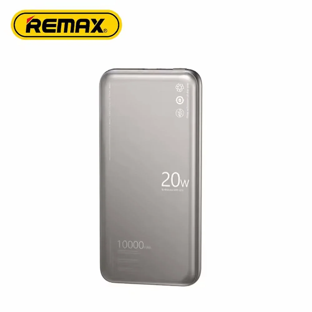 Φωτογραφία προϊόντος: REMAX RPP-636 GR Ultrathin Metal Powerbank Fast charging 20w (10.000mA)