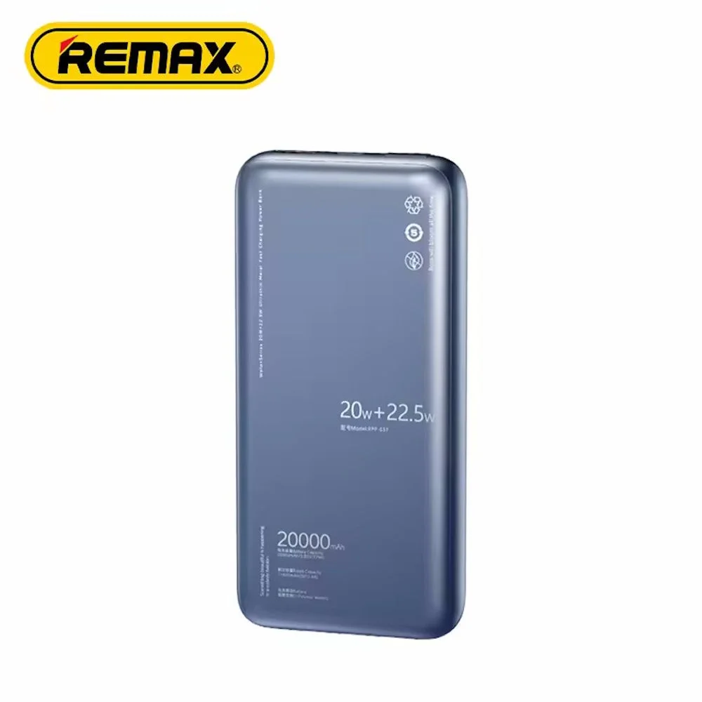 Φωτογραφία προϊόντος: REMAX RPP-637 BL Powerbank Fast charging 20w+22.5w (20.000mA)