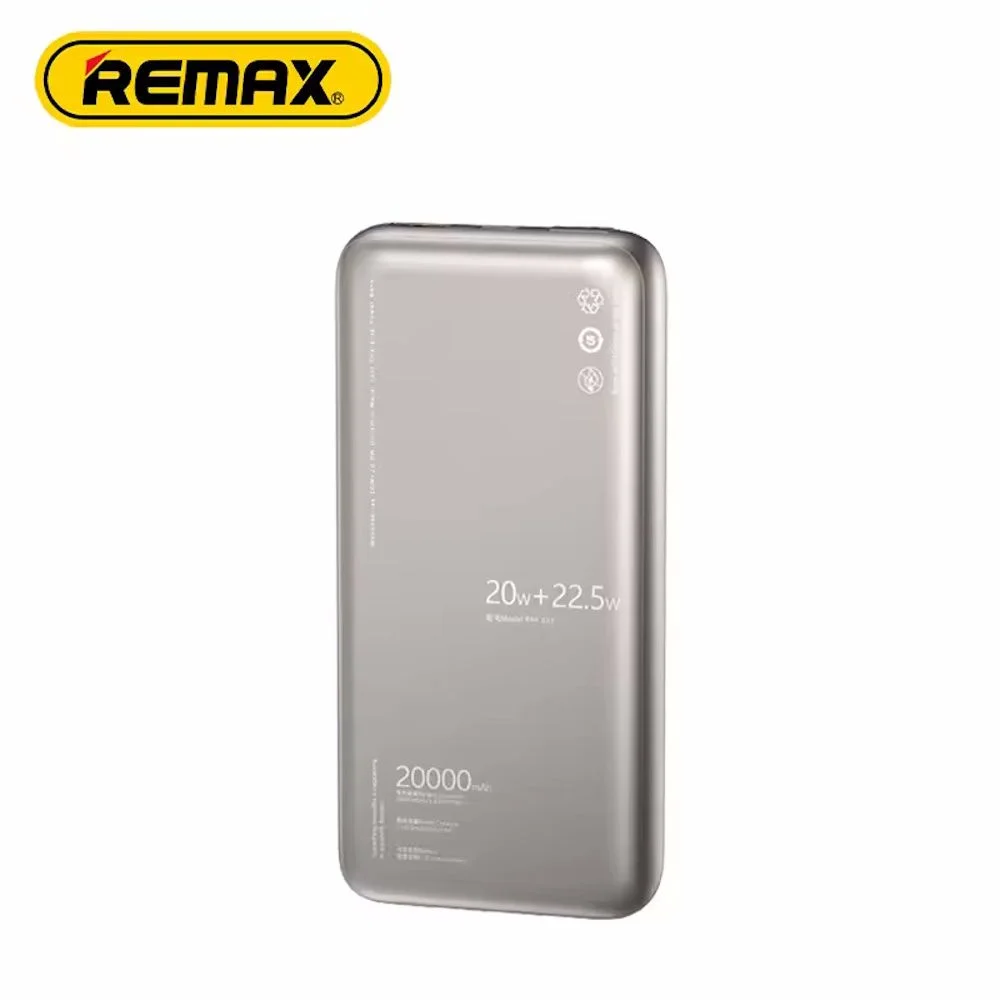 Φωτογραφία προϊόντος: REMAX RPP-637 GR Powerbank Fast charging 20w+22.5w (20.000mA)
