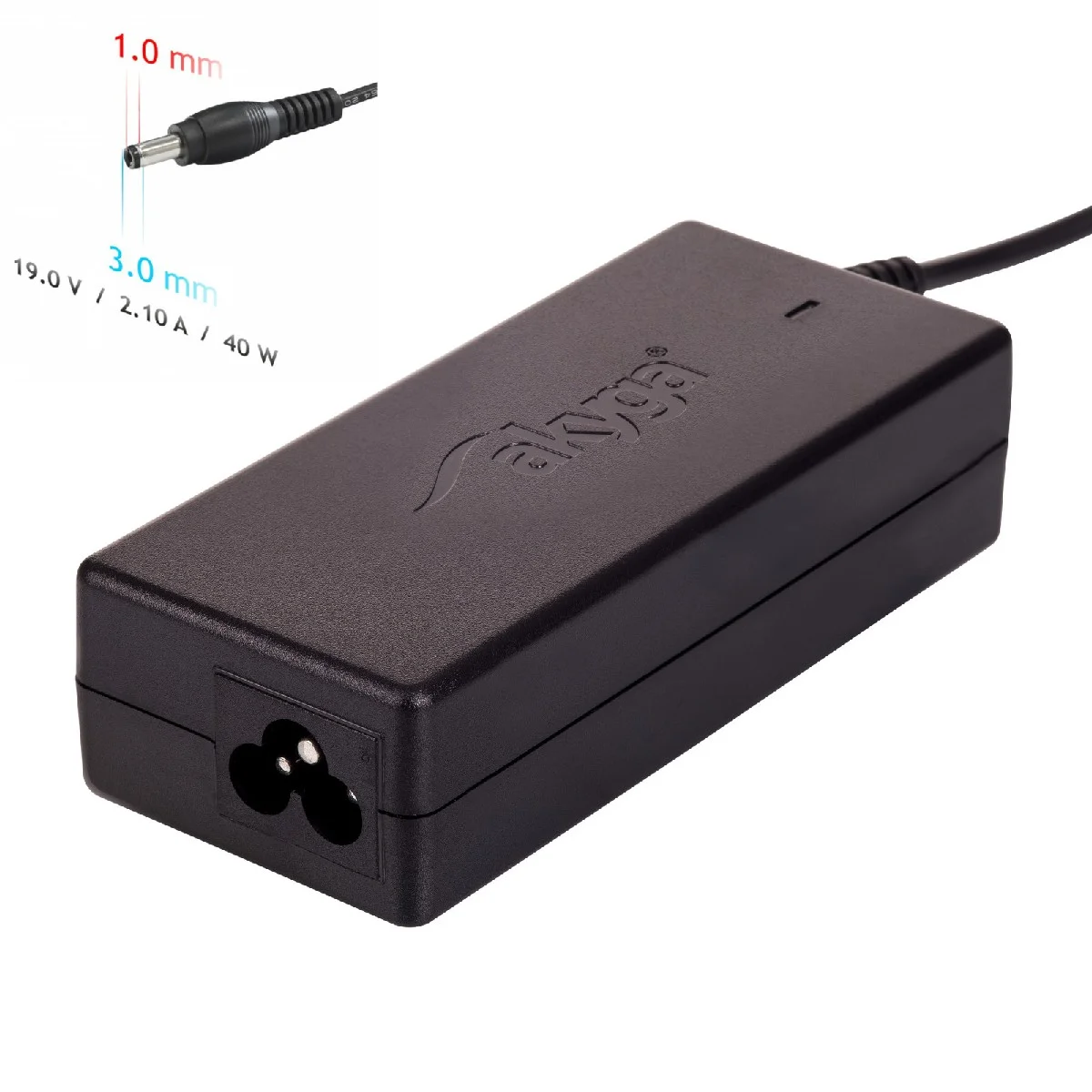 Φωτογραφία προϊόντος: Τροφοδοτικό Notebook Akyga AK-ND-22 19V /2.1A 40W 3.0x1.0mm SAMSUNG 1.2m
