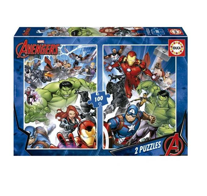 Φωτογραφία προϊόντος: Παιδικό Puzzle Avengers 2*100pcs Educa 19679