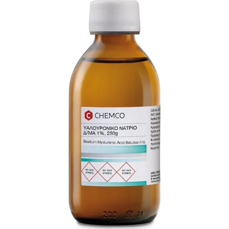 Φωτογραφία προϊόντος: Σύνδεσμος Chemco Sodium Hyaluronate Solution Υαλουρονικό Νάτριο Διάλυμα 1% 250ml