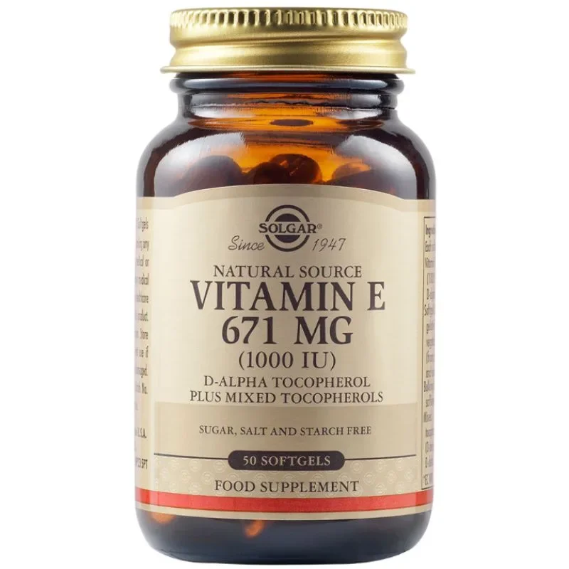 Φωτογραφία προϊόντος: Solgar Vitamin E 671mg 1000iu Βιταμίνη Ε Για Προστασία Των Κυττάρων Από Το Οξειδωτικό Στρες 50 Μαλακές Κάψουλες