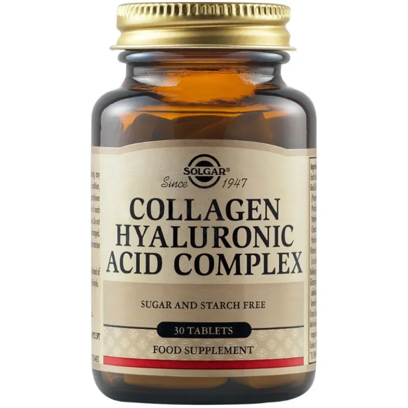 Φωτογραφία προϊόντος: Solgar Collagen Hyaluronic Acid Complex Φόρμουλα Ομορφιάς Με Κολλαγόνο & Υαλουρονικό Οξύ Για Το Δέρμα 30 Ταμπλέτες