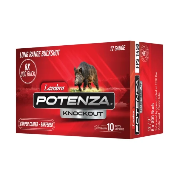 Φωτογραφία προϊόντος: Δράμια κυνηγίου Lambro POTENZA KNOCKOUT MAGNUM 8X000BUCK (9,1χιλ)