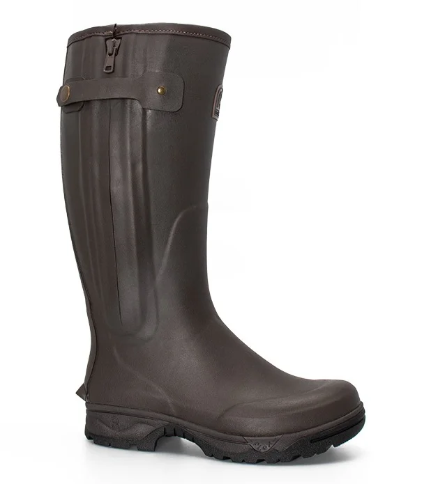 Φωτογραφία προϊόντος: Veneur Neo Zip Brown Rubber R Grip Neoprene Lining multi-activite, γαλότσα Rouchette France