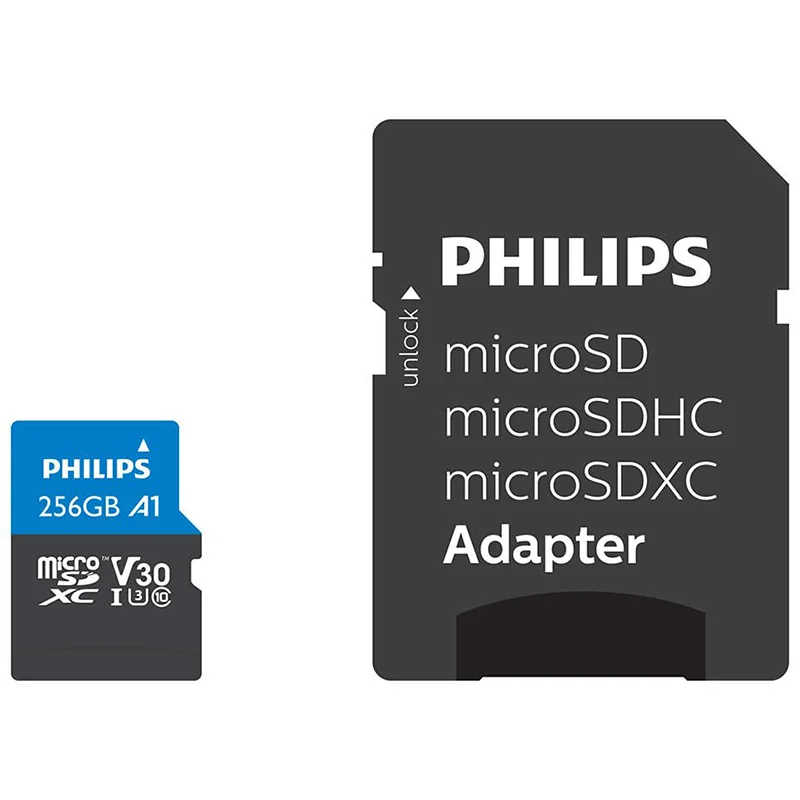 Φωτογραφία προϊόντος: Philips Micro SDXC Card 256GB Class 10 UHS-I U3 incl. Adapter FM25MP65B/00