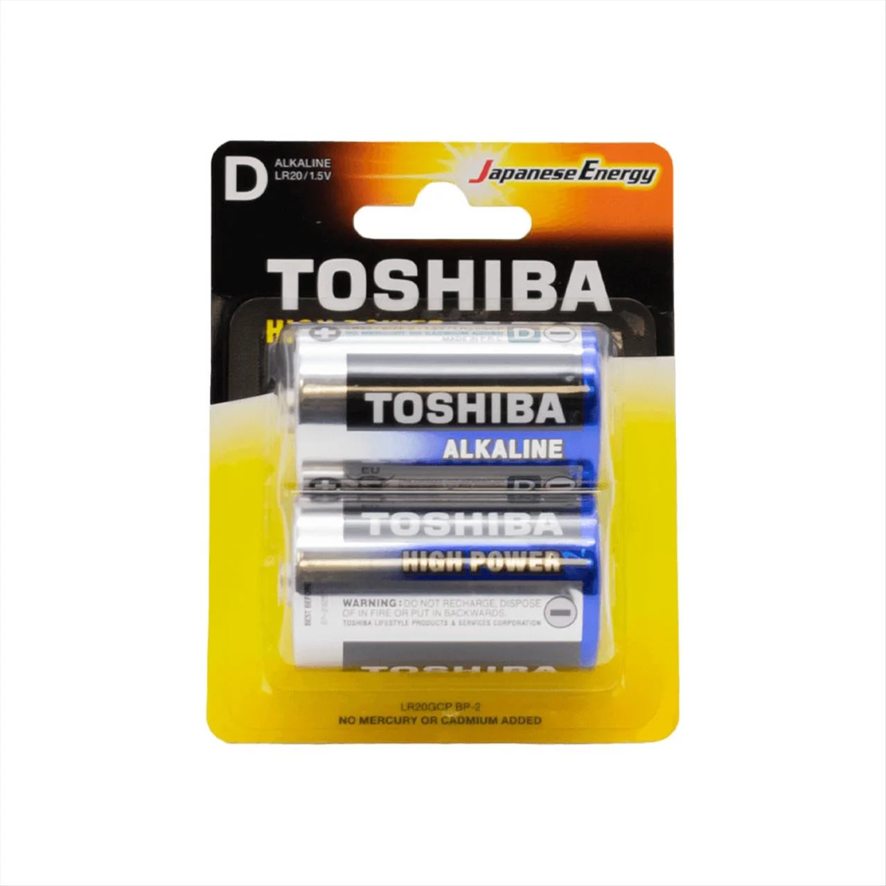 Φωτογραφία προϊόντος: ΜΠΑΤΑΡΙΕΣ TOSHIBA D LR20 BP-2 (2τμχ)