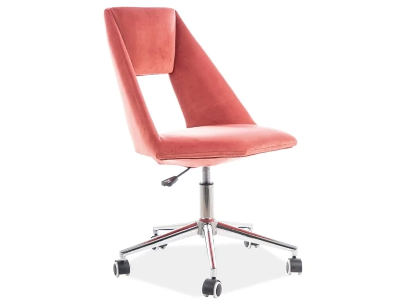 Φωτογραφία προϊόντος: Signal Καρέκλα γραφείου Pax Velvet Antique Rose - Μέταλλο / Ύφασμα - 54Μx46Πx84Υ