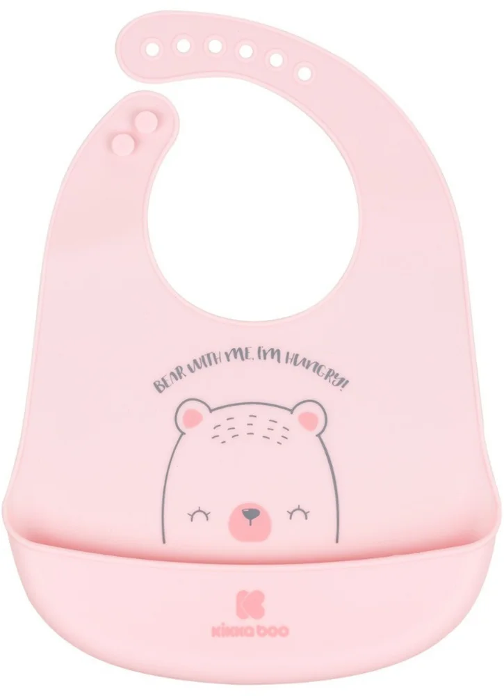 Φωτογραφία προϊόντος: SILICONE BIB BEAR WITH ME PINK KIKA BOO 31303030042