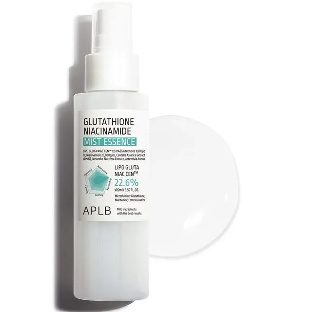 Φωτογραφία προϊόντος: APLB Glutathione Niacinamide Mist Essence Mist Εssence για βαθιά ενυδάτωση 105ml