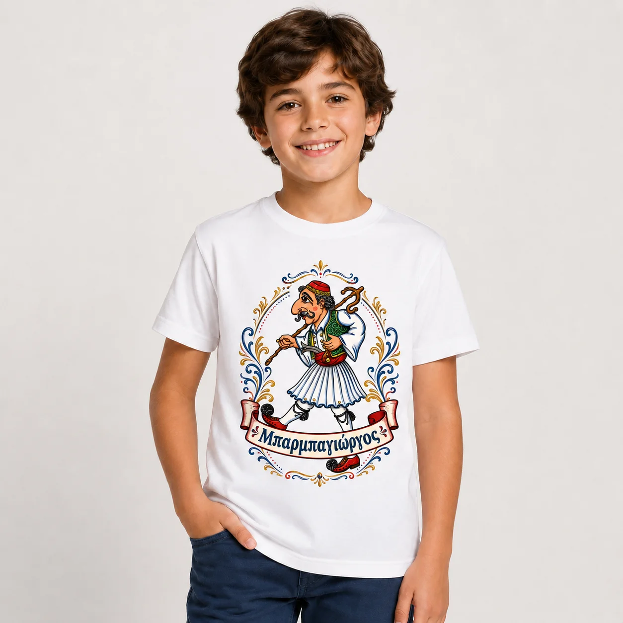 Φωτογραφία προϊόντος: Παιδικό T-Shirt Καραγκιοζης - Μπαρμπαγιώργος 1