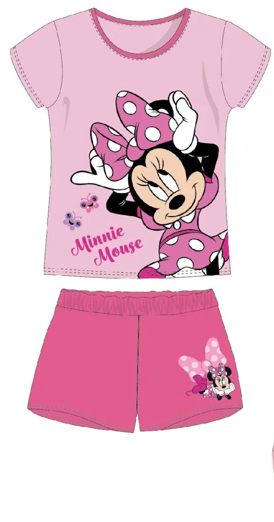Φωτογραφία προϊόντος: Disney Minnie Chic Ροζ Σετ Καλοκαιρινές Βαμβακερές Πυτζάμες - 6