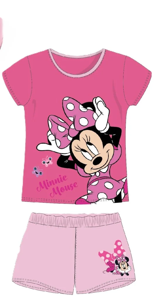 Φωτογραφία προϊόντος: Disney Minnie Chic Φούξια Σετ Καλοκαιρινές Βαμβακερές Πυτζάμες - 6