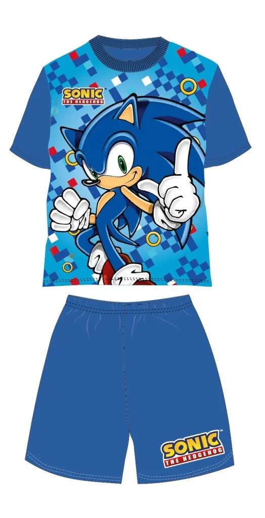 Φωτογραφία προϊόντος: Sonic the Hedgehog Μπλε Σετ Καλοκαιρινές Βαμβακερές Πυτζάμες - 8