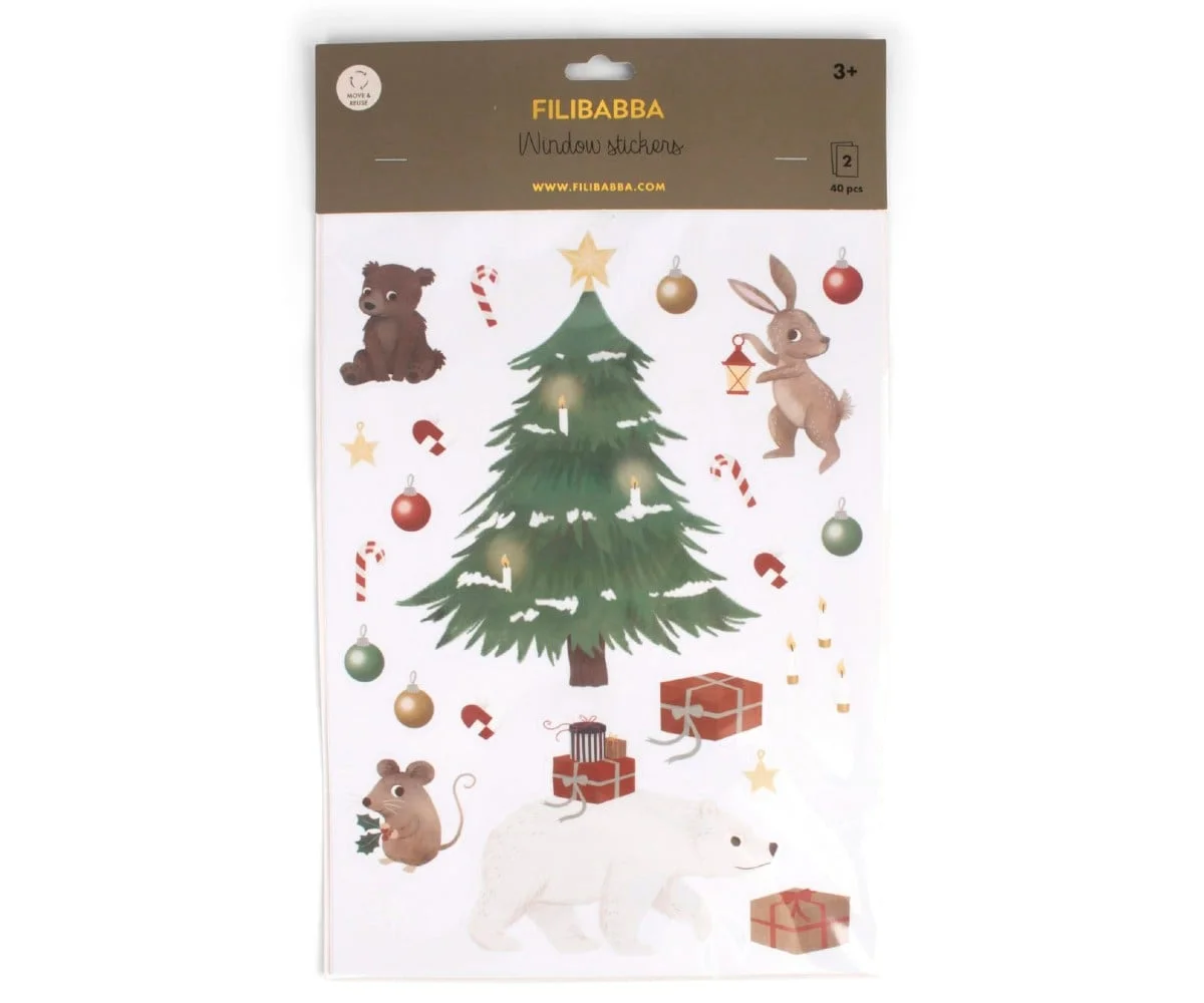 Φωτογραφία προϊόντος: Filibabba Window Stickers Wonderful Winter Forest Friends