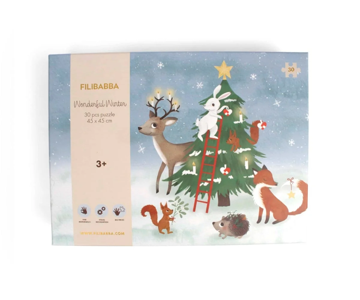 Φωτογραφία προϊόντος: Filibabba Puzzle with 30pcs Wonderful Winter Forest Friends