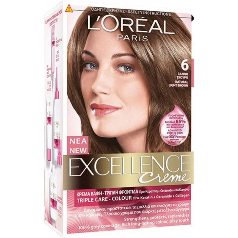 Φωτογραφία προϊόντος: L'Oreal Βαφή Μαλλιών Excellence 48ml | Απόχρωση No 6