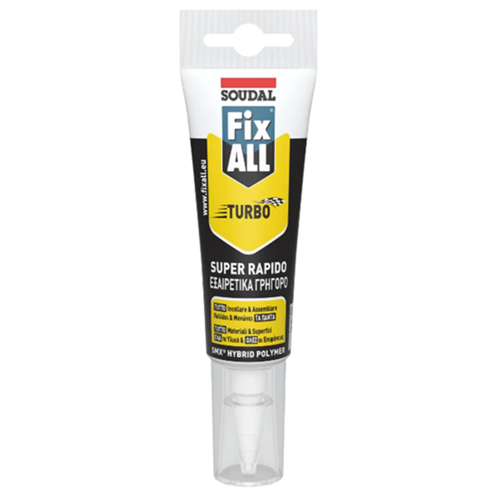 Φωτογραφία προϊόντος: SOUDAL Fix All Turbo συγκολλητικό 20' λευκό 125ml