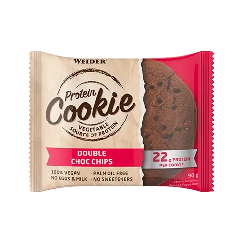 Φωτογραφία προϊόντος: Weider Global Nutrition Protein Cookies 22g Protein 90g WEIDER Double Choc Chips