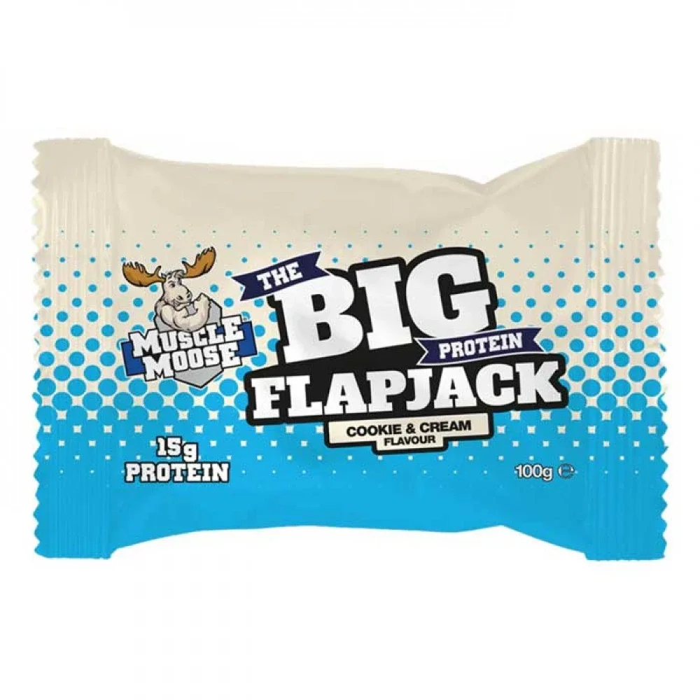 Φωτογραφία προϊόντος: The Big Protein Flapjack 100g Muscle Moose Cookies & Cream