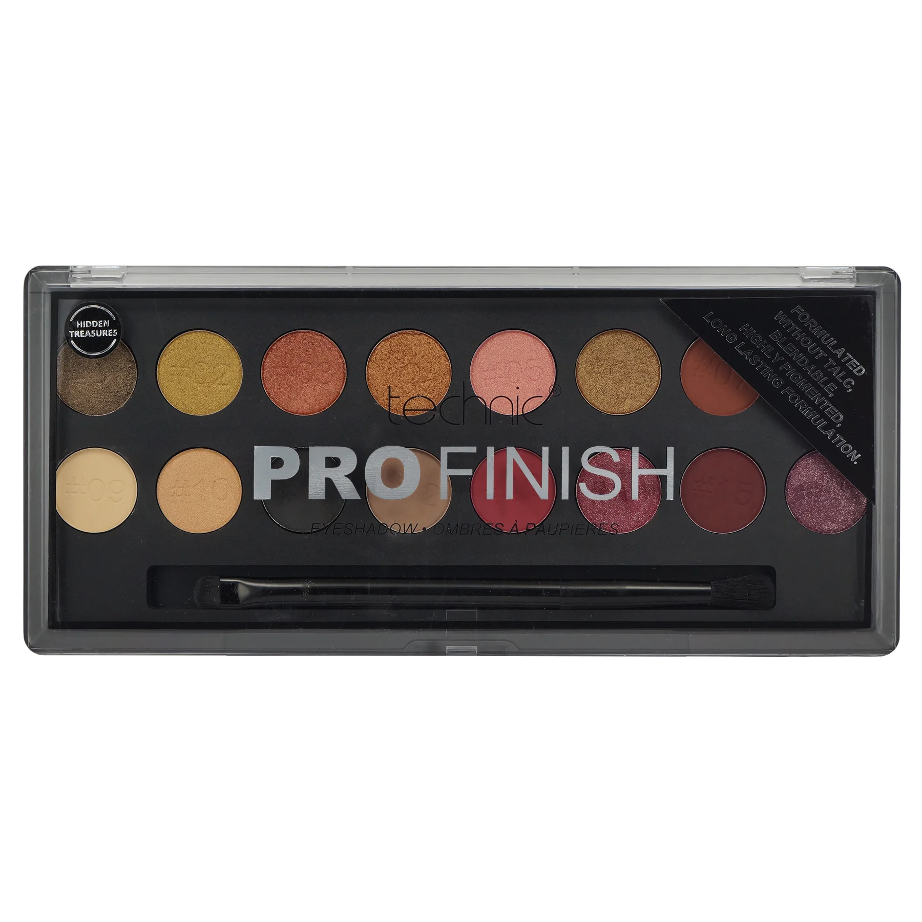 Φωτογραφία προϊόντος: Technic Cosmetics Technic Pro Finish Eyeshadow Palette - Hidden Treasures Edition (16gr)