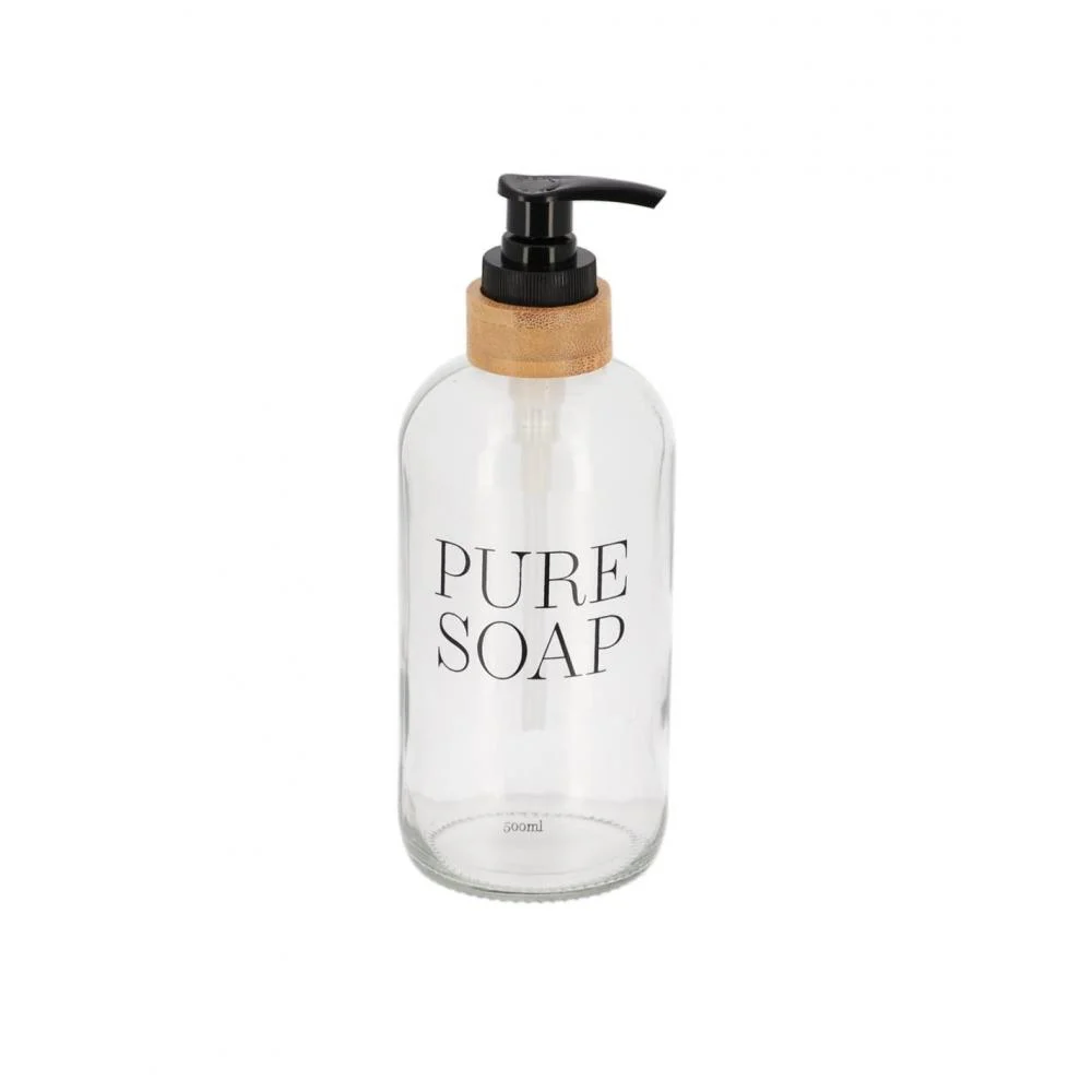 Φωτογραφία προϊόντος: Plastona Dispenser γυαλ.PURE SOAP 500ml/ 7,5x21 cm