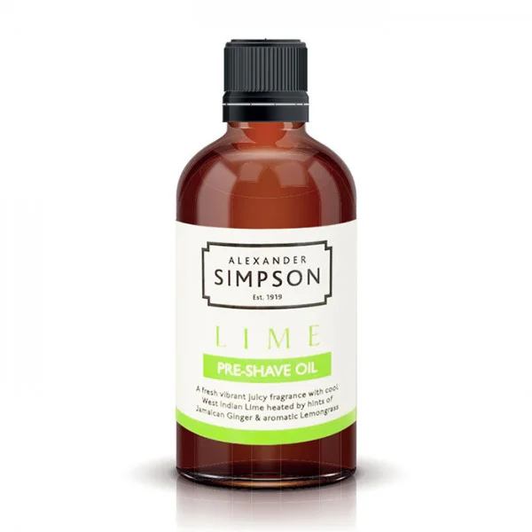 Φωτογραφία προϊόντος: Simpsons Shaving Simpsons Pre Shave Oil Lime 50ml(1,69 fl.oz.)
