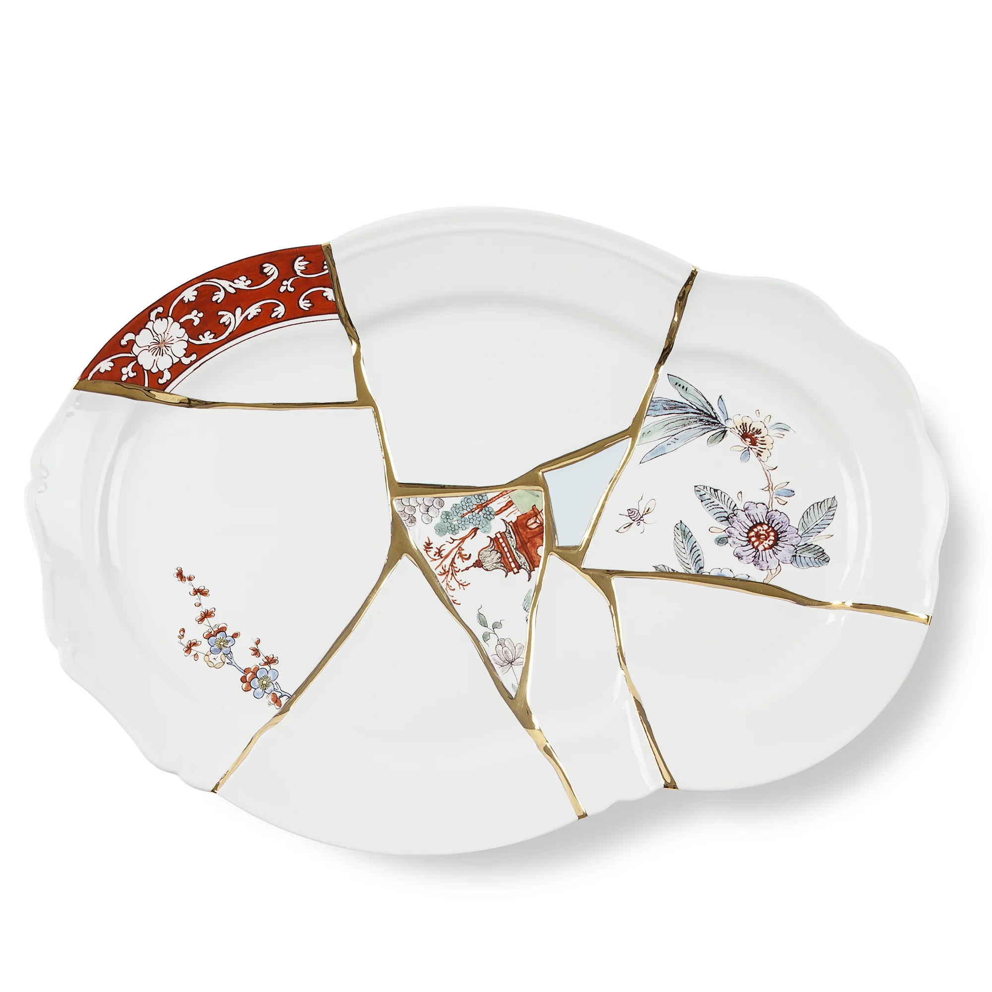 Φωτογραφία προϊόντος: Seletti Kintsugi Tray Porcelain 42,5 x 29 h. 3,5
