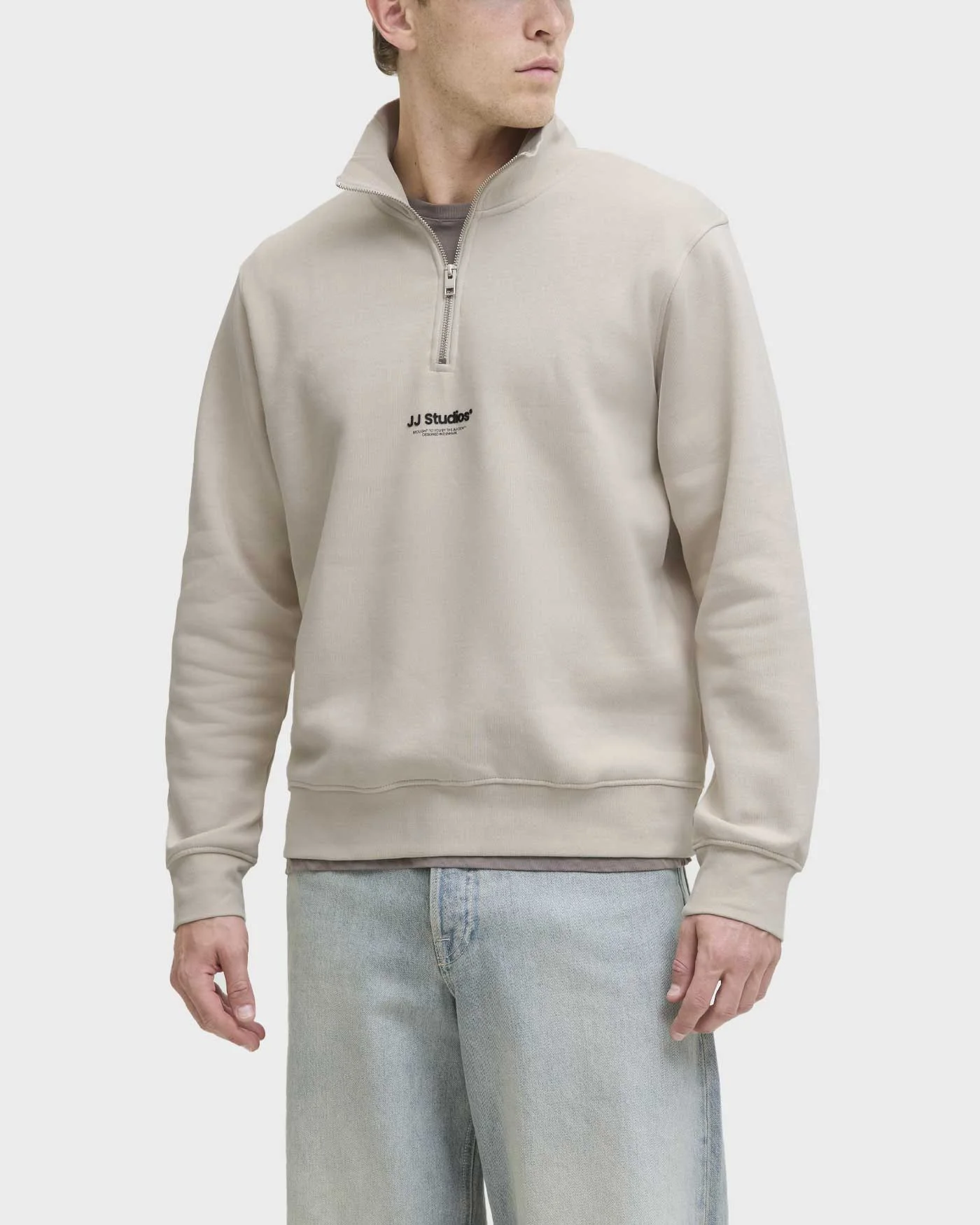 Φωτογραφία προϊόντος: JACK & JONES SOHO ΑΝΔΡΙΚΟ HALF-ZIP ΦΟΥΤΕΡ - 12278793 ΜΠΕΖ