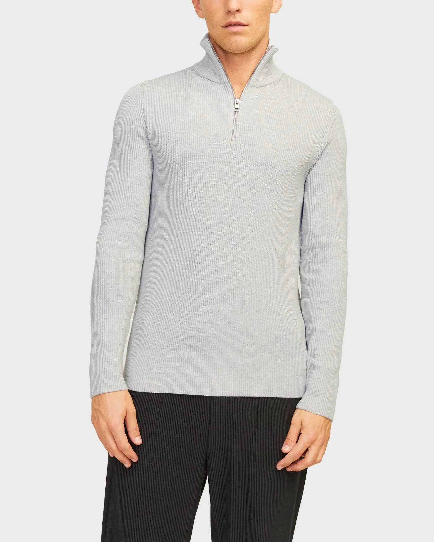 Φωτογραφία προϊόντος: JACK & JONES ΑΝΔΡΙΚΟ ΠΟΥΛΟΒΕΡ HALF-ZIP - 12257773 ΓΚΡΙ