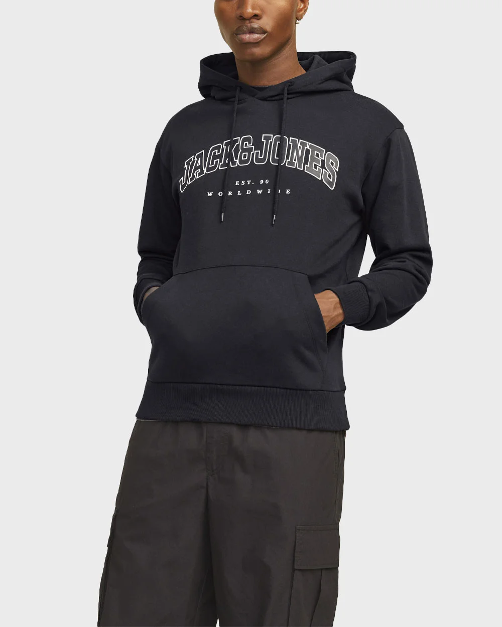 Φωτογραφία προϊόντος: JACK & JONES ΑΝΔΡΙΚΟ ΦΟΥΤΕΡ ΜΕ ΚΟΥΚΟΥΛΑ - 12256521 ΜΑΥΡΟ