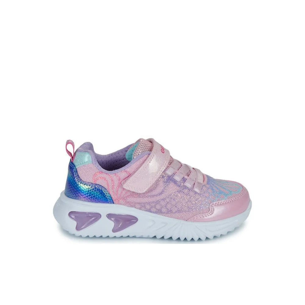 Φωτογραφία προϊόντος: Geox J Assister Παιδικά Sneakers Ανατομικά με Σκρατς Ροζ J65E9A0ASPVC8842