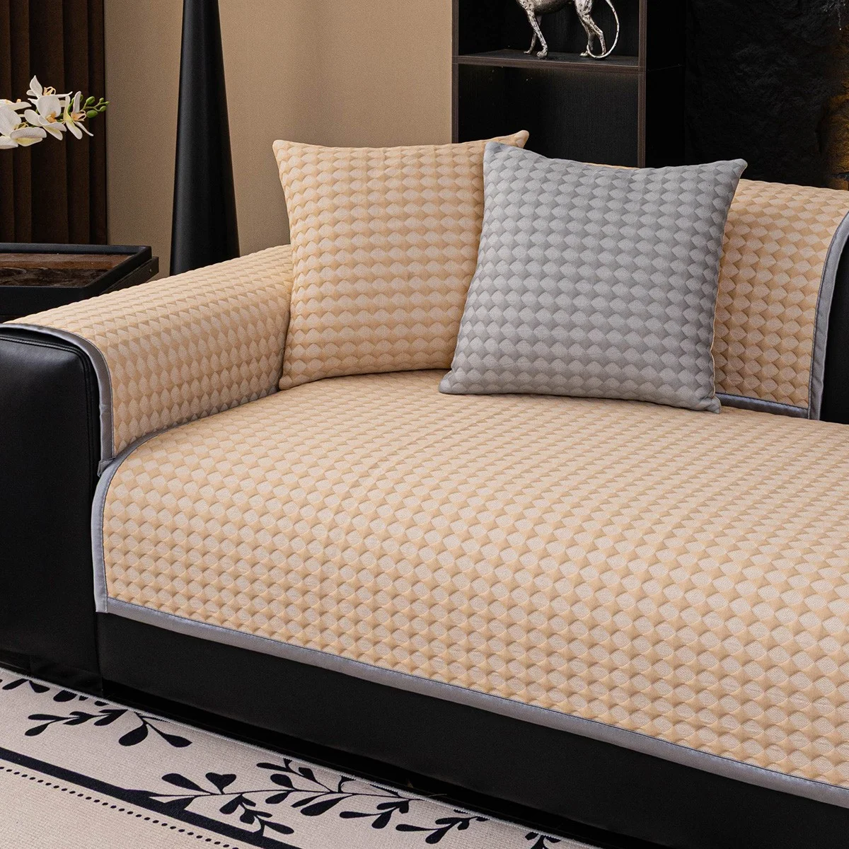 Φωτογραφία προϊόντος: Melinen Home Μπρατσο Καναπε Soleil Beige (90X90) 90X90