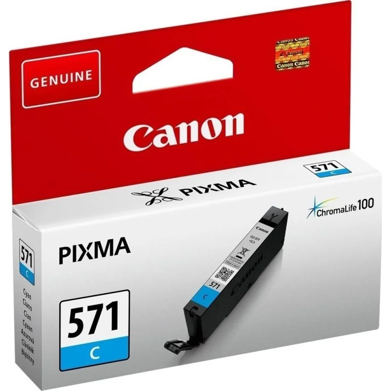 Φωτογραφία προϊόντος: Μελάνι CANON INK CLI-571 CYAN 0386C001AA