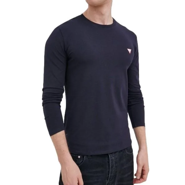 Φωτογραφία προϊόντος: Μπλούζα Guess longsleeve super slim fit navy blue Ανδρικό