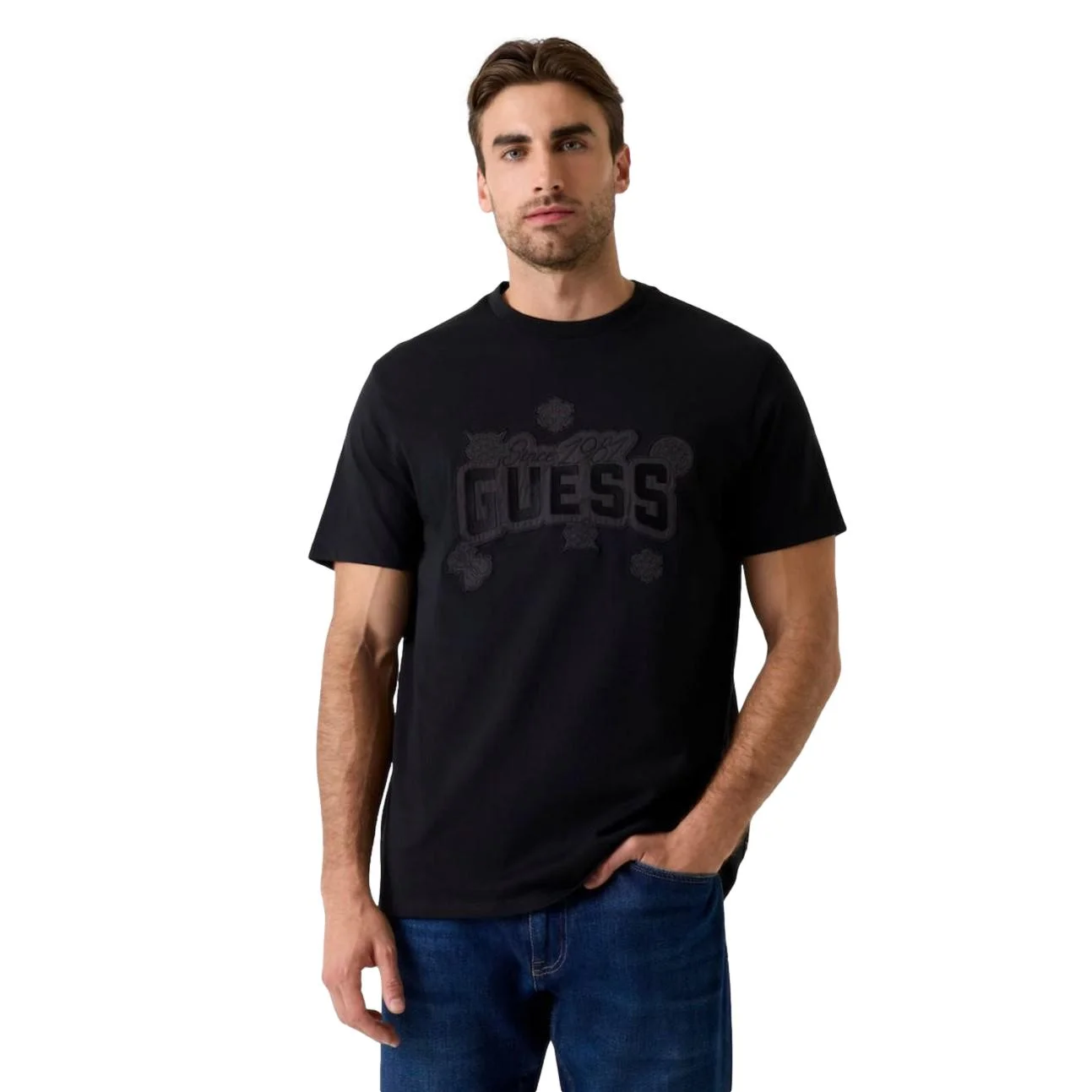 Φωτογραφία προϊόντος: Mπλούζα Guess peony tee ανδρικό μαύρο