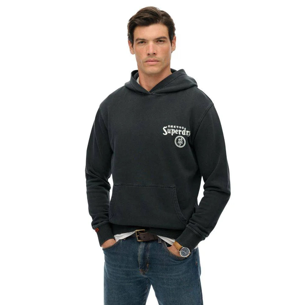 Φωτογραφία προϊόντος: M2014390A-04A - SUPERDRY TOKYO NARRATIVE LOOSE HOOD BLACK Color