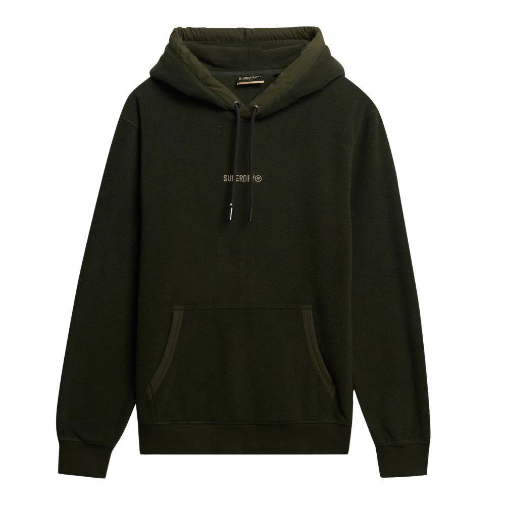 Φωτογραφία προϊόντος: M2014259A-1KM - SUPERDRY MICRO LOGO FLEECE HOOD OLIVE Color