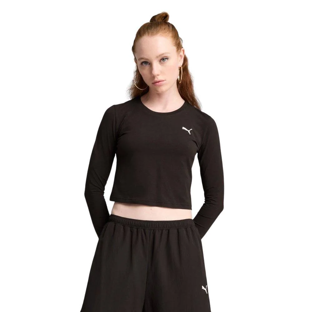 Φωτογραφία προϊόντος: 629761-01 - PUMA WARDROBE ESS LONGSLEEVE BABY TEE BLACK Color
