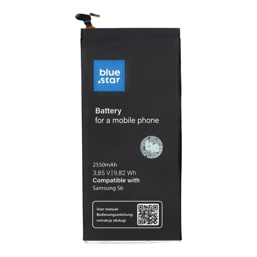 Φωτογραφία προϊόντος: . Battery for Samsung Galaxy S6 2550 mah Li-Ion BS PREMIUM