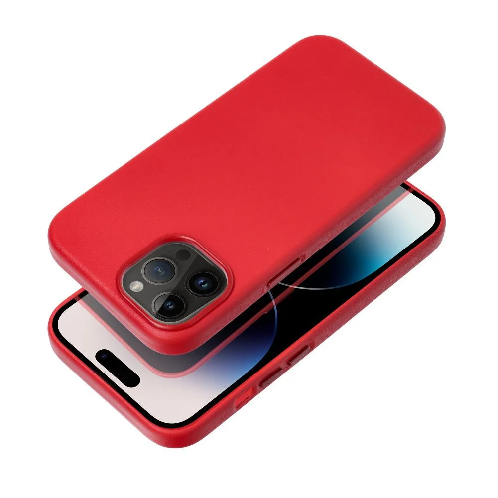 Φωτογραφία προϊόντος: . LEATHER MAG COVER case for IPHONE 16 Plus red