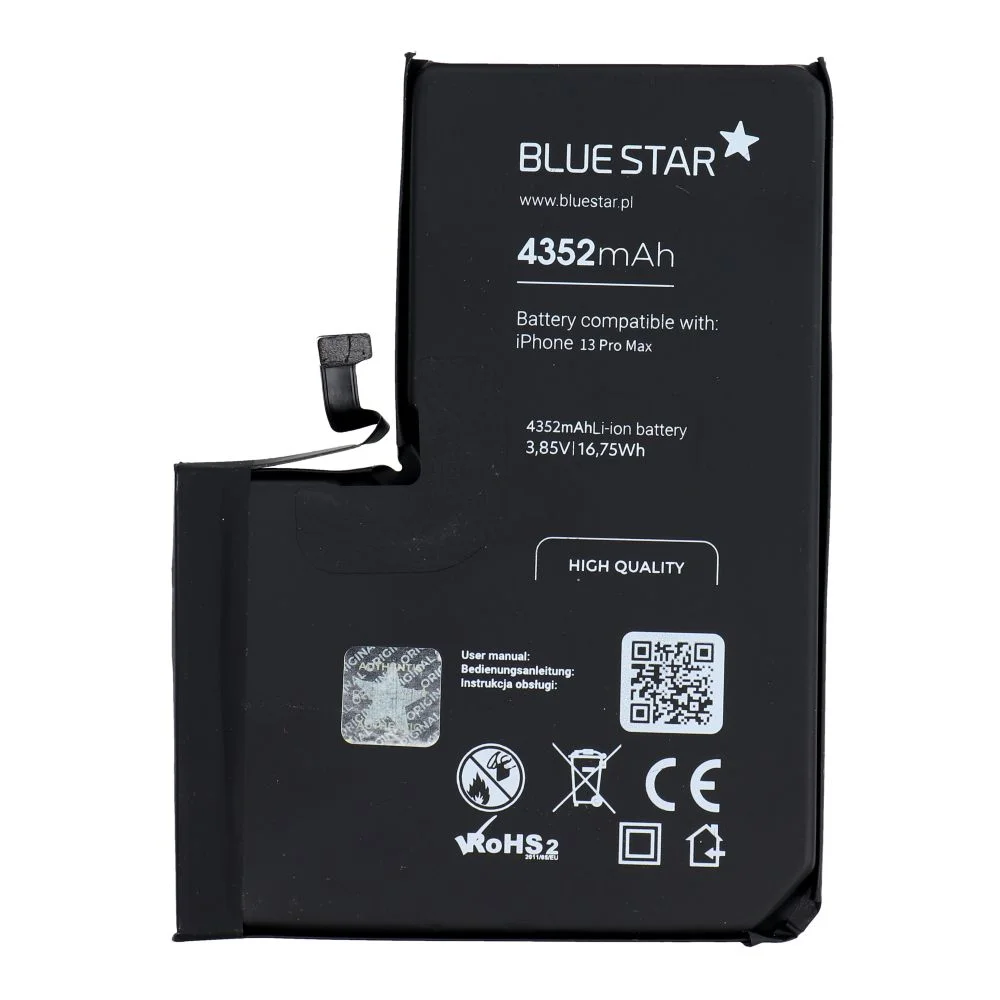 Φωτογραφία προϊόντος: . Battery for Iphone 13 PRO MAX 4352 mAh Blue Star HQ