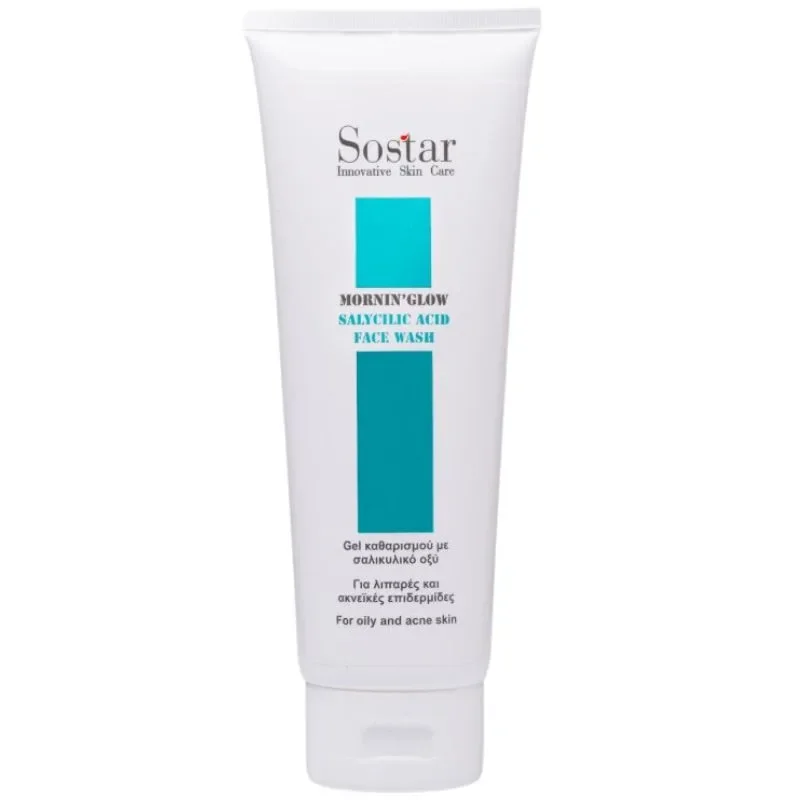 Φωτογραφία προϊόντος: Sostar Mornin Glow Face Wash Gel Αφρώδες Τζελ Καθαρισμού Για Λιπαρές Επιδερμίδες Με Τάση Ακμής 150ml