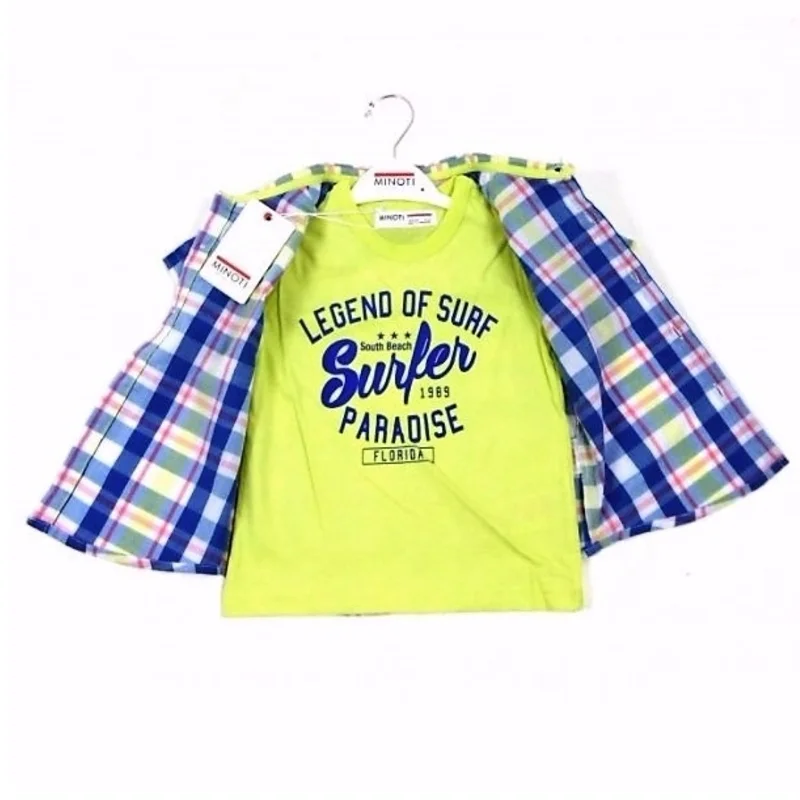 Φωτογραφία προϊόντος: Boys checked shirt with inner t-shirt Minoti