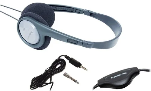 Φωτογραφία προϊόντος: Panasonic RP-HT090E Ενσύρματα On Ear Ακουστικά Για TV Με Μήκος Καλωδίου 5m Γκρι