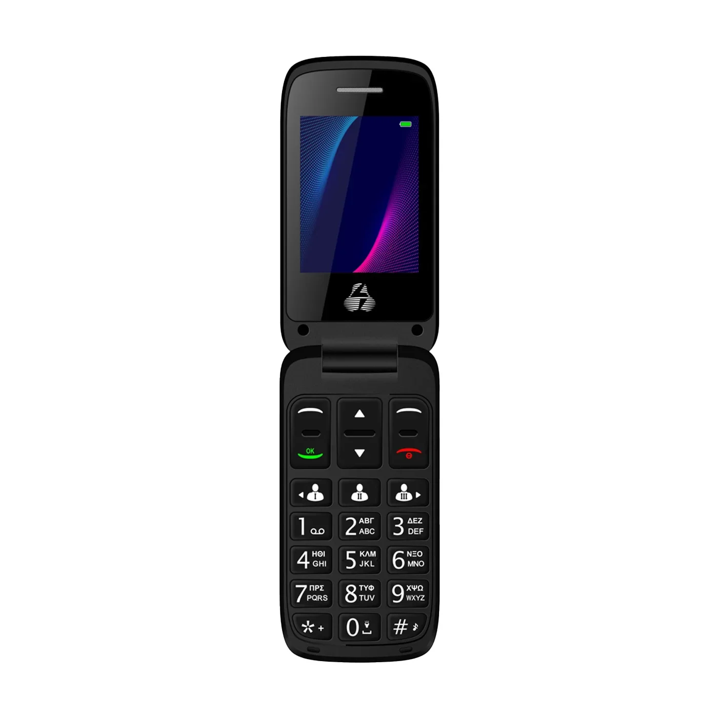 Φωτογραφία προϊόντος: Powertech Sentry Dual II Single SIM Κινητό με Μεγάλα Κουμπιά - Μαύρο